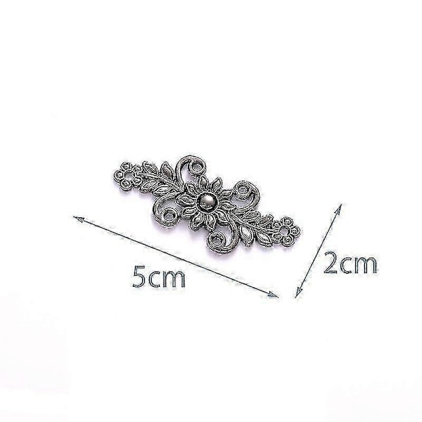 Genanvendelige Metal Knapper Perle Trykknap Bukser Nål Udtrækkelig Knap Sy-på Spænder Til Jeans Perfekt Pasform Reducer Talje Sort Orkide 1 stk