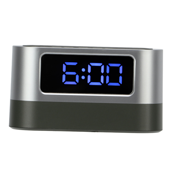 Digital kalender tidsminnesfunktion 12H 24H läge pennhållare funktion LED elektronisk väckarklocka för hem blå