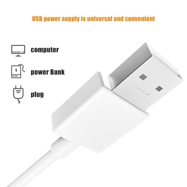 Induksjonsskaplys LED Skap Nattstripe Lys USB Intelligent Sensor Lyslist