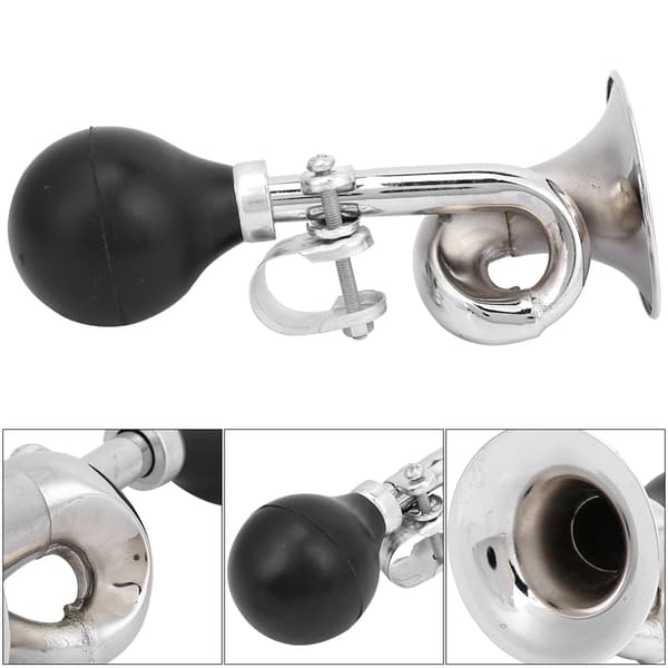 Klassisk Mountain Bicycle Sykkel Styret Vridd Bugle Horn Lyd Alarm Høy Sikkerhet