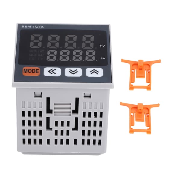 PID temperaturkontroller 72x72mm digitalt display intelligent termostat AC 100-240V