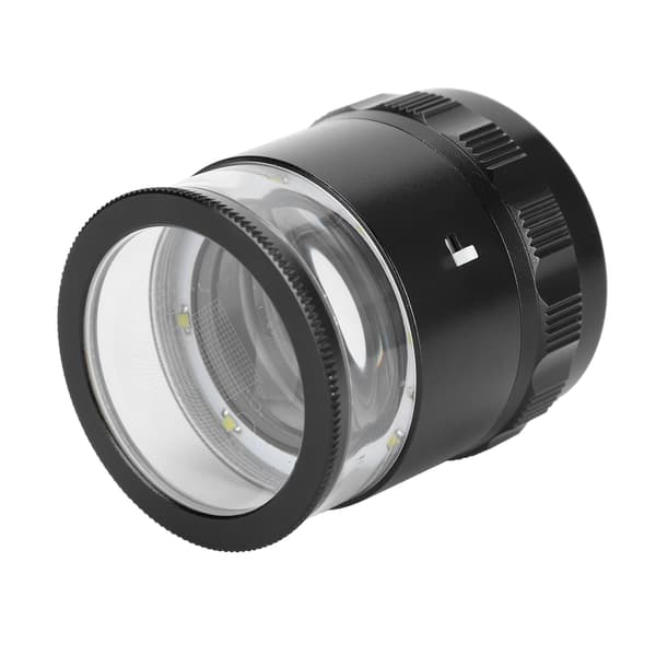 8LED 10X Forstørrelsesglas med Skala Høj Definition Justerbart Forstørrelsesglas