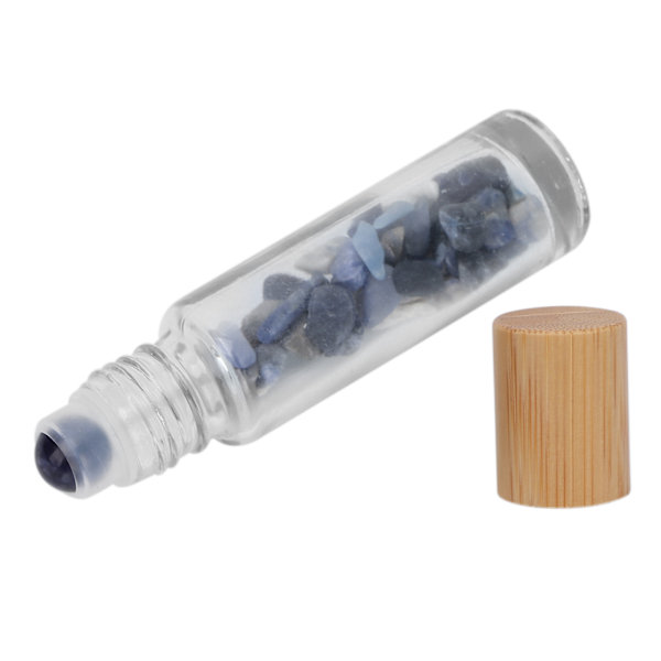 Eteriska oljeflaskor med naturstenar 10 ml parfymprov Roller Balls Eterisk oljeflaska