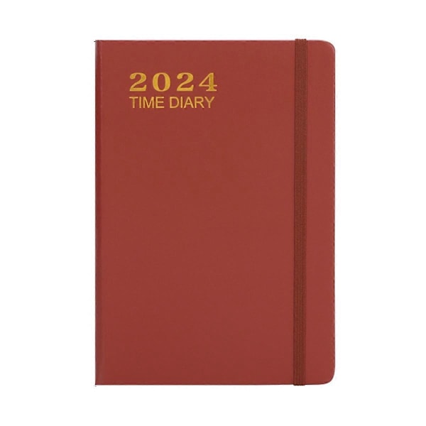 2024 Lommeplanlægger Kalender 2024, Ugentlig Månedlig Planlægger Brun
