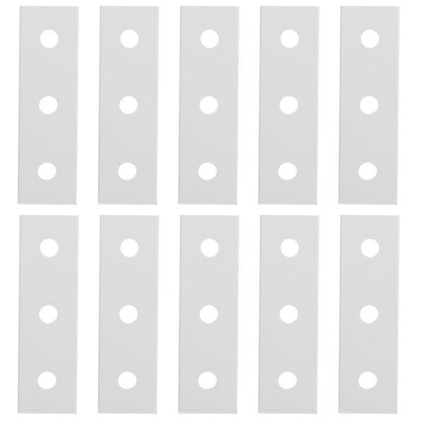 10 kpl alumiiniset litteät liitoslevyt, suorat korjausliitoslevyt2020-3-reikä