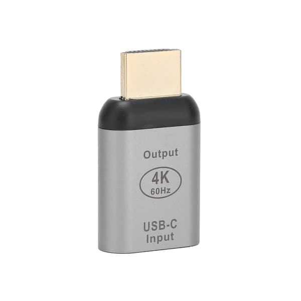 Typ-C hona till HD Multimedia Interface-adapter 4K 60Hz-adapter Typ C 4K-omvandlare för Windows/Android/OS X