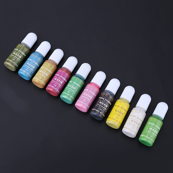 10 farver 15g Epoxy UV-harpiks Farvefarve Farvestof Pigment DIY Kunsthåndværk (#A)