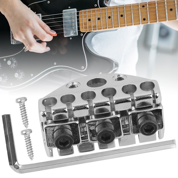 Elektrisk gitarstrenglås mutter med strengholderstangskrue sekskantnøkkel erstatning