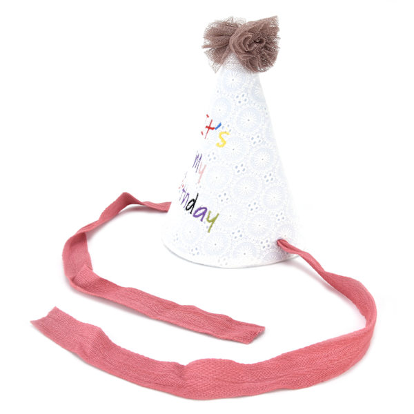 Fødselsdagsfest Hat Fancy Dress Fødselsdagsfest Dekoration Ornament Hat Kostume Tilbehør Lysebrun