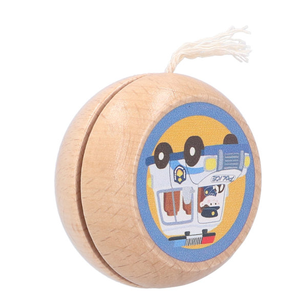 Trä Yoyo Professionell String Trick Yo Ball Gåvor med Söt Mönster för Barn Trä Yoyo