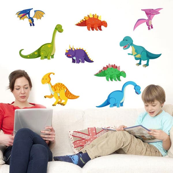 Dinosaurieväggdekaler Barn Väggdekal Barnkammare Babyrum Väggdekor