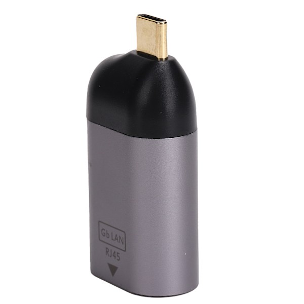Type-C til RJ45-adapter i aluminiumlegering, bærbar 1000 MBPS-konverter, elektroniske komponenter