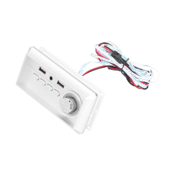 Effektforstærkerafspiller 5V 5W+5W Bluetooth 5.0 MP3-lydpanelafspiller med AUX-indgang