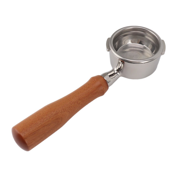 58mm Pohjaton Portafilter 2 korvalla Massiivipuukahvalla Kahvi Portafilter GAGGIA:lle BABY:lle CLASSIC E:lle Kaikki puu Punainen hapan oksa