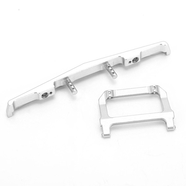 RC Front Bumper Aluminium Alloy Connector for AXIAL SCX24 C10 1/24 RC Car Upgrades PartsSilver
