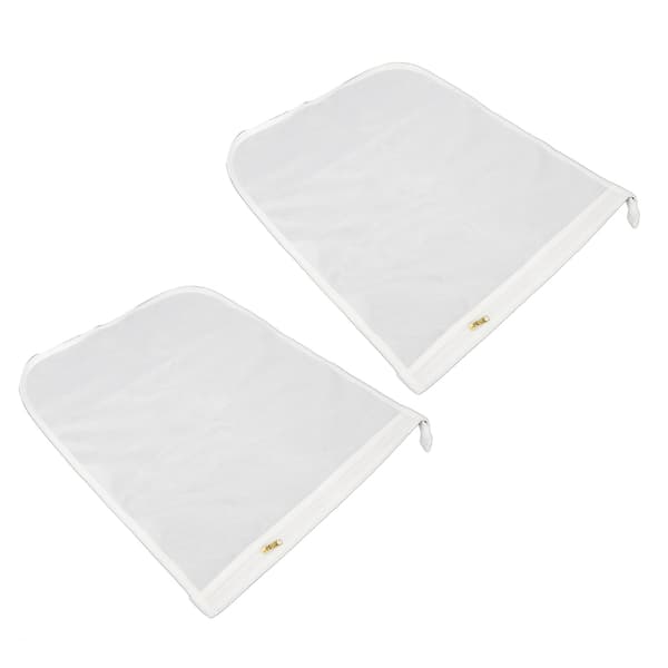 2-pack tvättpåsar i mesh, plusstorlek med dragkedja för tvättmaskin