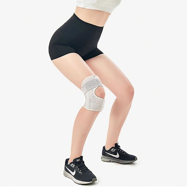 Knæbind med dobbelte stabilisatorer Knæstøtte Mænd Kvinder Lindrer Meniskskade Knæsmerter Gigt Tendinitis Smerter Skadesrestitution Løbetræning