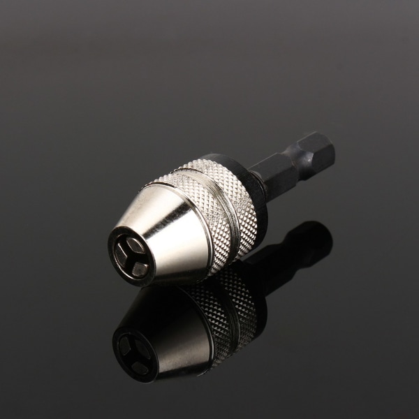 1/4" 0,3~3,6 mm Quick Change nøglefri borepatron sekskantskaftadapterkonverter