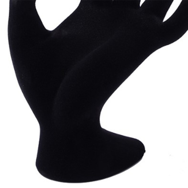 Mannequin Hand Smyckesdisplay Stativ Hållare Butik Harts Svart Elegant Armband Halsband Ring Stöd