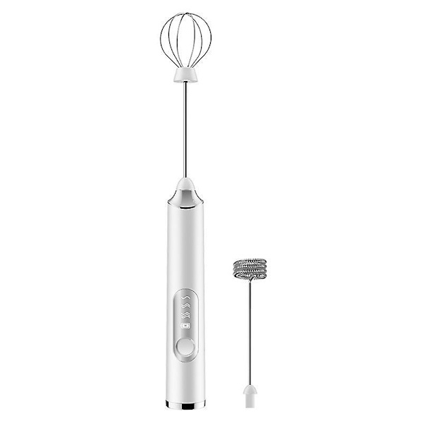 Håndholdt Elektrisk Melkeskummer - Batteridrevet Skummaker for Kaffe, Cappuccino, Latte, Matcha, Varmt Sjokolade - Mini Drikkemixer