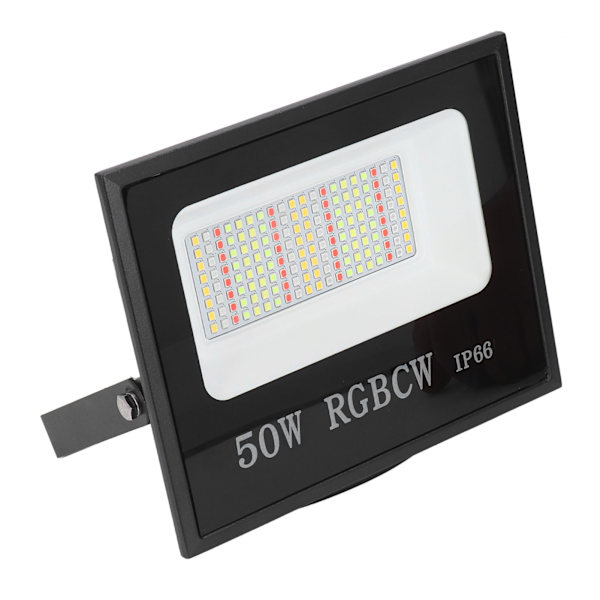 LED-projektør i aluminiumshus med hærdet glas lampeskærm IP66 vandtæt RGB-projektør 85‑265V