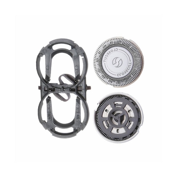 Universal barberblad i rustfritt stål barberhoder med ABS-monteringsholder Erstatningssett egnet for Philips PQ182 PQ183 PQ206-B8