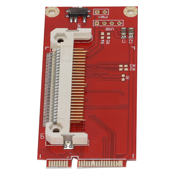 Adapterkort Bærbar Rød Plade CF-kort til PCI-E Konverter til Windows3.1/ Win7/Win8/ Vista/ NT4 / 98SE/Linux