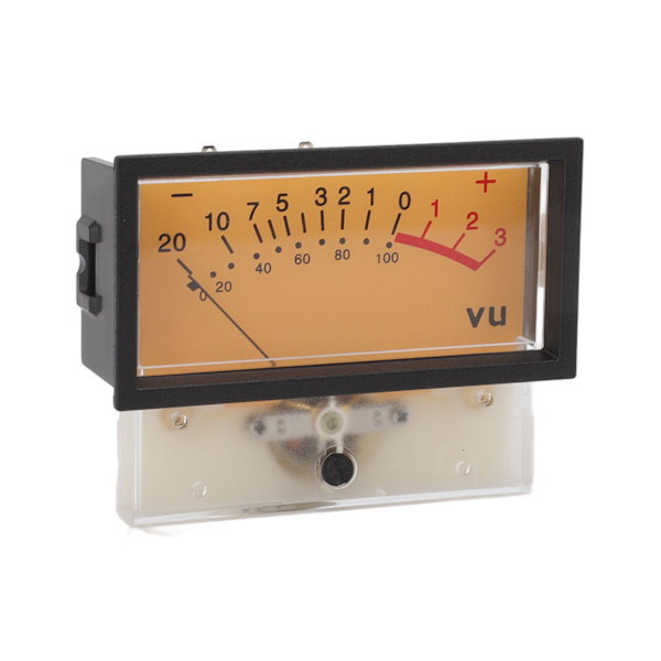 12V Højpræcision VU-meter Header DB Audio Level Header Effektforstærker Level Meter med Baggrundsbelysning 1000UA 50Ω