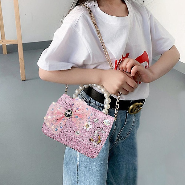 Pige Crossbody Taske, Børne Messenger Taske Skuldermøntpung Til Børn 6-12