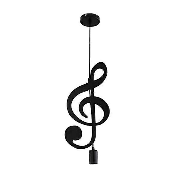 Pendellampe, Jern Taklampe Musikk Note Hengende Lampeskjerm Lysekrone