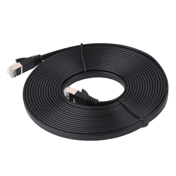 CAT7 RJ45 600MHz Patch Skjermet Lan Nettverkskabel Flat Ethernet-ledning 5m
