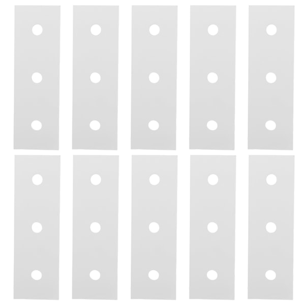10 stk. aluminium flad forbindelsesplade flad lige reparationssamlingsplader 4040-3 hul