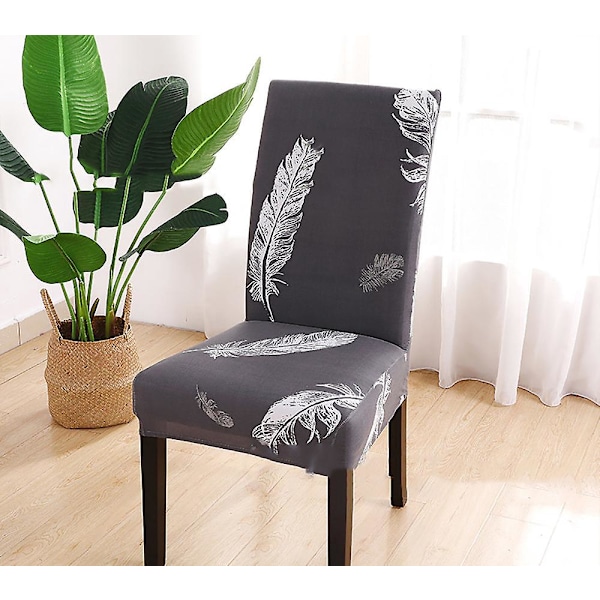 Stoltrekk 4 stk. Universal Stretch Stoltrekk Slipcover Moderne Stoltrekk Avtakbart Vaskbart Slipcovers Stolrygger Elastisk Stoltrekk for Slipcov