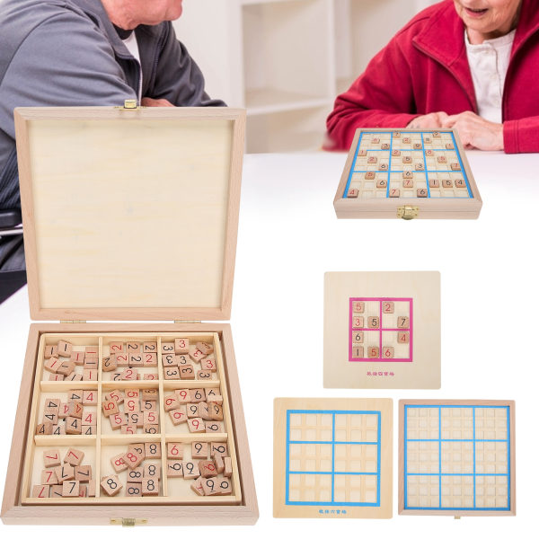 Tränummerpussel Brädspel Intelligence Educational Desktop Toy för äldre barn