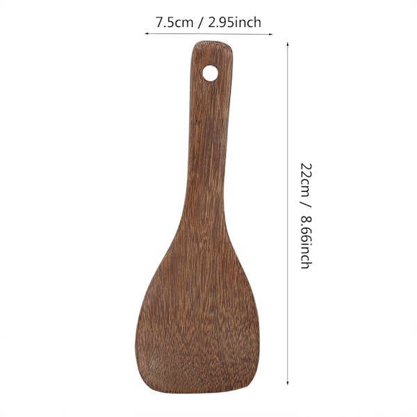 Kjøkkenredskapsspade i tre, stekespade, stekespade, stekespade, stekespade, stekespade (halvsirkelformet)