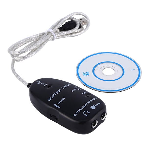 Kitarasta USB-liitäntäkaapeli Linkki ääni PC-tallennussovittimelle
