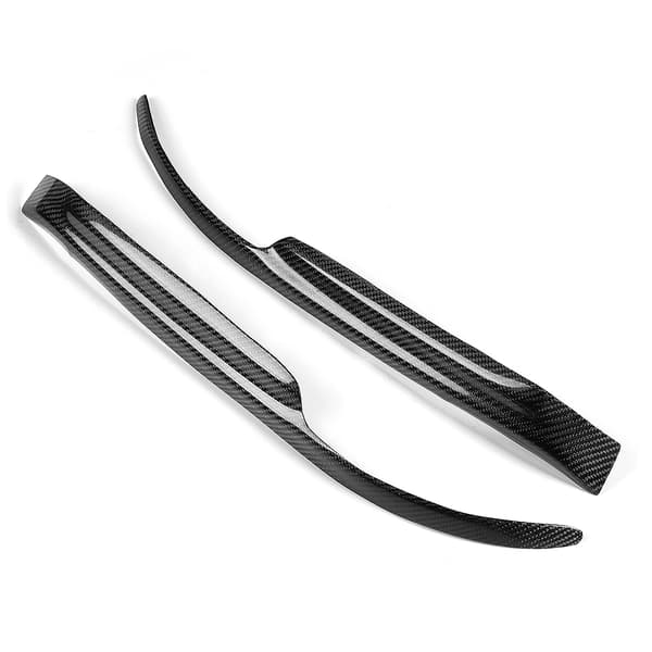 Kolfiber frontlys øyenbryn deksel trim klistremerke passer til Mitsubishi EVO7-9 03-07