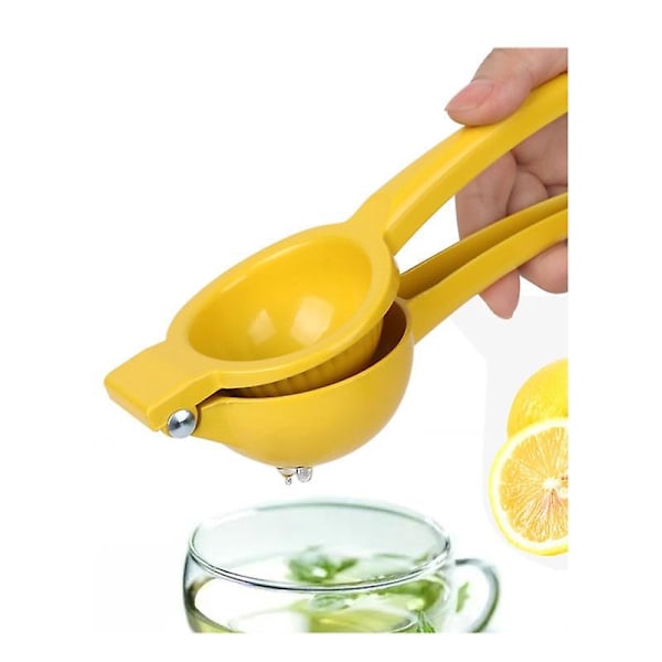 Ergonomisk Citronpress i Rostfritt Stål - Robust Handpressad Saftpress för Små Apelsiner