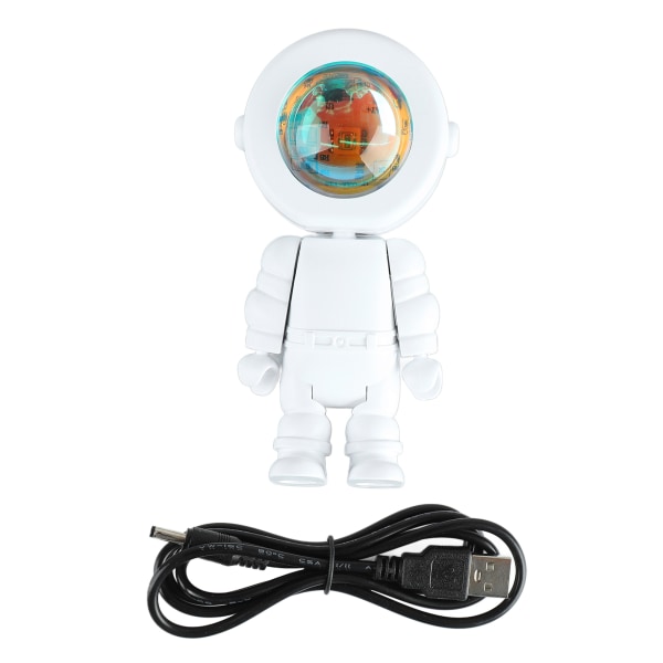 Romantisk astronaut robotlampe Astronaut LED lysprojektor til soveværelse Live Broadcast Party Room Decor Opladning med touch 7 farveændring