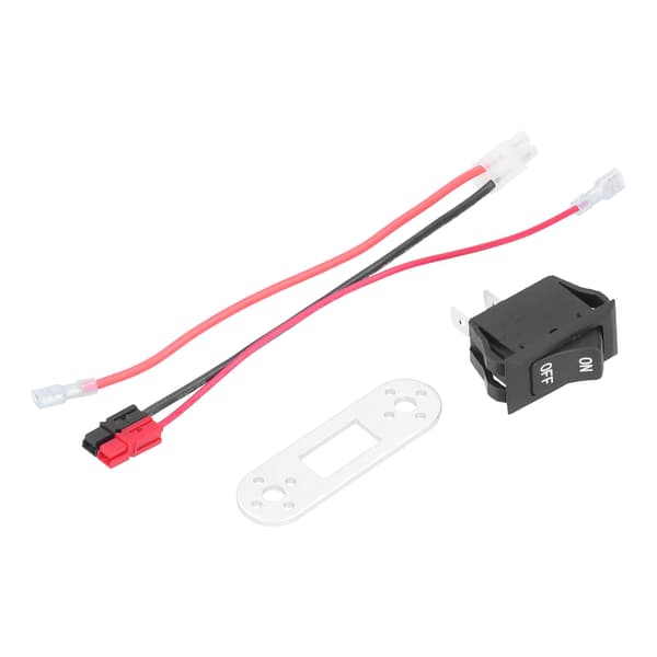 For Tamiya-stil kontakt med mini vippebryter, solid, holdbar, sikker, effektiv batteriladekabeladapter 125 250VAC