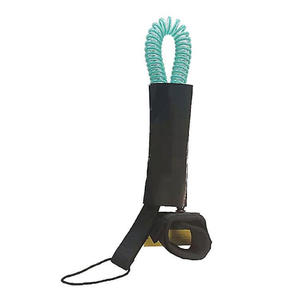 Premium Coiled Stand Up Paddle Board Leash - 10 Fod Længde, Stay-On Board Ankelsløjfe