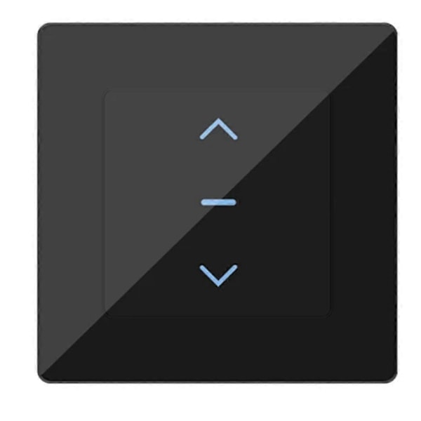 WiFi Smart Gardinbrytare Touch Design svart EU-kontakt