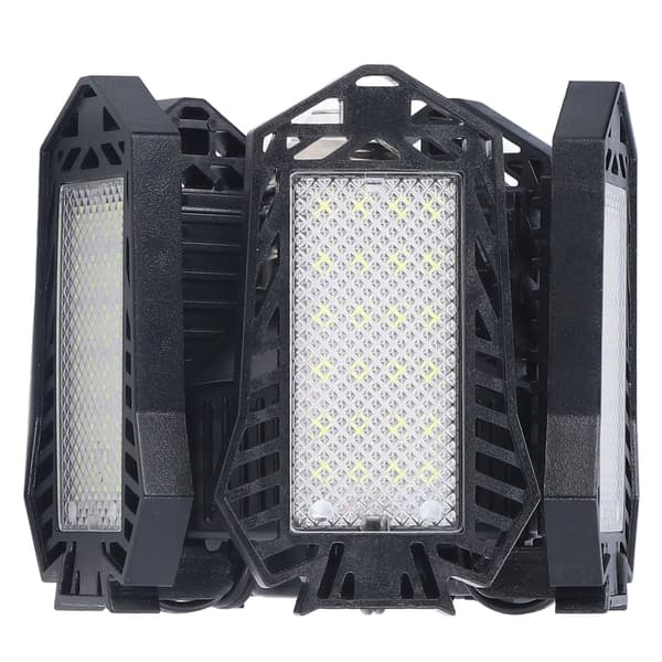 LED Garasjelys Sammenleggbart Garasjetaklys E27 20W 1500LM 5 Blad Lager Verkstedlys 85‑265V