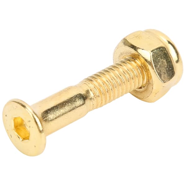 MS3301-8 Aluminiumlegering Profesjonell Holdbar 25mm Skateboardspiker med Muttertilbehør Gylden