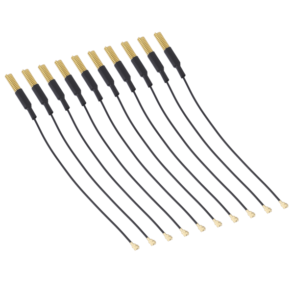 10 STK semi-innebygd fjærantenne 433470MHZ IPEX-grensesnitt rent kobber RG1.13 for LoRa-modul