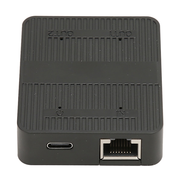 Ethernet-splitter RJ45 1 inn 2 ut 1000 Mbps USB C strømforsyning sikker stabil signal LAN-splitter med USB-kabel for bryter TV PC