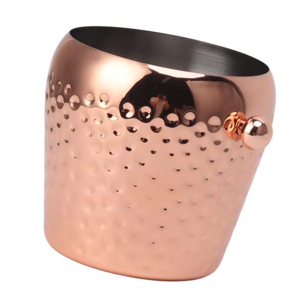 Isbøtte i rustfritt stål, miniisolert frysebeholder for bar, vin, champagne, 1L, rosegull