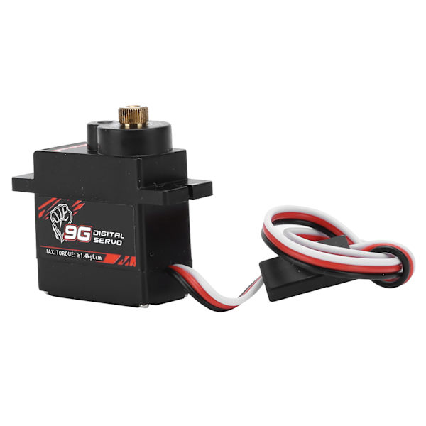 S0009M 9g Metal Gear Digital Servo Passar för 1/24 RC Fixed Wing Duct Plane Car Båt