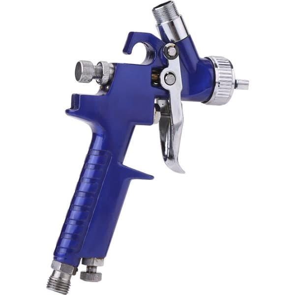 Mini 100cc HVLP färgpistol, 1,0 mm munstycke, gravitationsmatad, tryckluftssats, för fordonsbruk