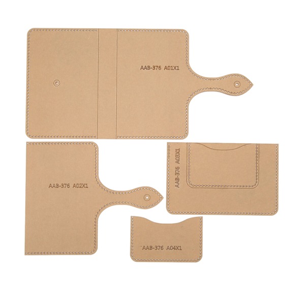 Akryl Väska Mall Set Pass Väska Mönster Tillverkning Stencil Laser Skärning DIY Läder Hantverk Verktyg
